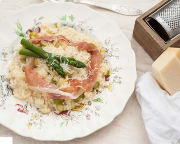 Asparagus Risotto with Prosciutto
